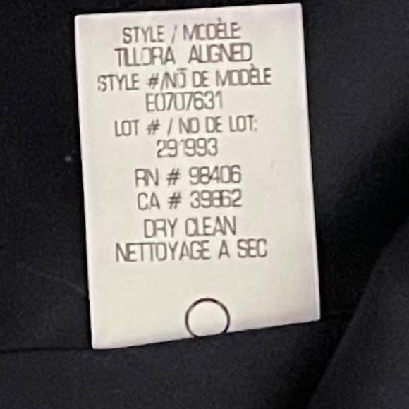 Theory Size 8 Tilura Navy Textured Sleeveless Crewneck Fit and Flare Min… - Picture 5 of 6